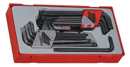 Produktfoto 1 von Teng Tools Sechskantschlüsselsatz 28 L Metrisch Lang 1.59 to 9.53 mm