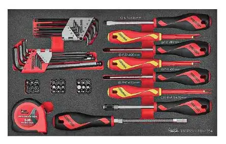 Produktfoto 1 von Teng Tools Schraubendrehersatz Sechskant, 54-teilig Geschlitzt