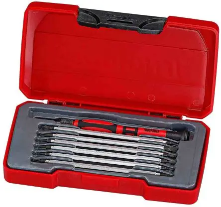 Produktfoto 1 von Teng Tools Schraubendrehersatz Austauschbarer Standard-Schraubendrehersatz, 8-teilig