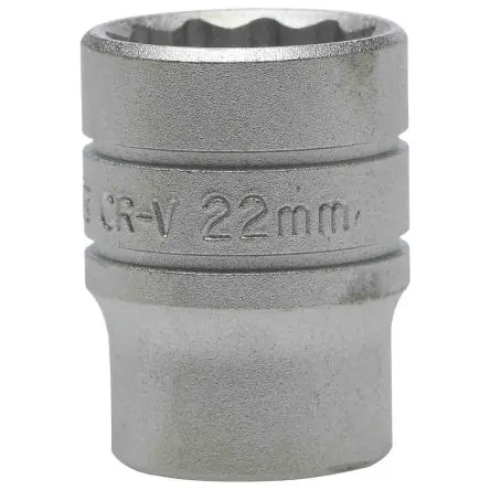 Produktfoto 1 von Teng Tools 1/2 in 12-Kant Buchse SW 22 mm 12-Kant x 38mm