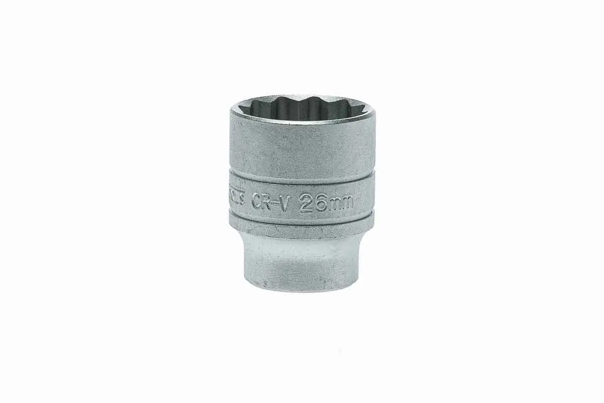 Produktfoto 1 von Teng Tools 1/2 in 12-Kant Buchse SW 26 mm 12-Kant x 40 mm