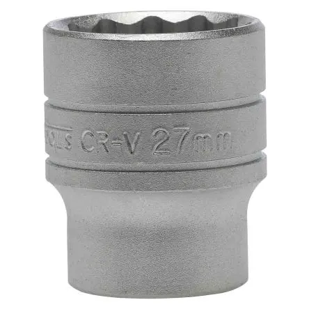 Produktfoto 1 von Teng Tools 1/2 in 12-Kant Buchse SW 27 mm 12-Kant x 43mm