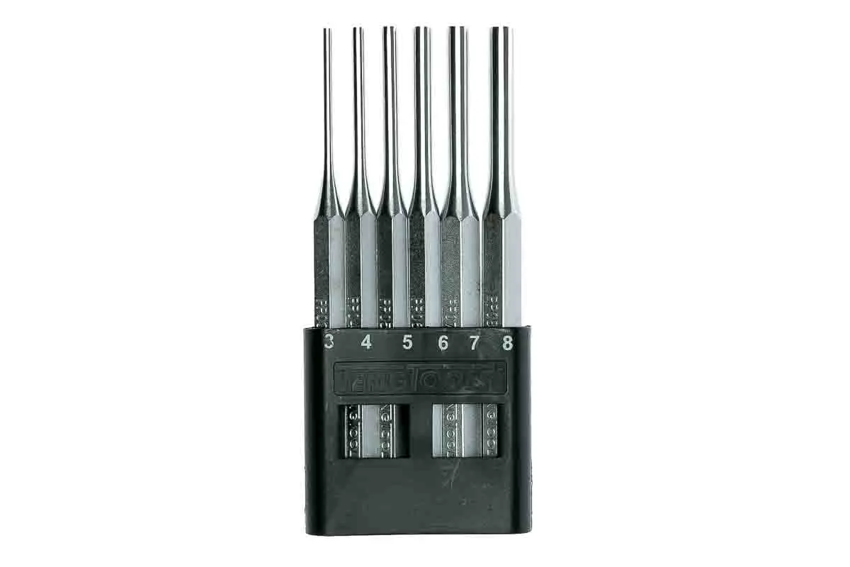 Produktfoto 1 von Teng Tools Splintentreiber Satz, Ø 8mm, 6-teilig, Länge 150 mm, Splinttreiber