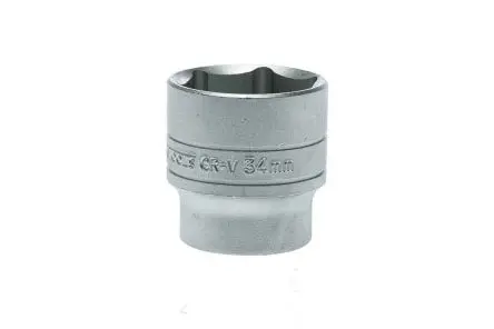 Produktfoto 1 von Teng Tools 1/2 in 6-Kant Buchse SW 34 mm 12-Kant x 45.5mm