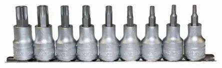 Produktfoto 1 von Teng Tools Steckschlüsselsatz 1/2 in Sechskant Bit 9-teilig