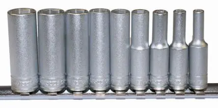 Produktfoto 1 von Teng Tools Steckschlüsselsatz 1/4 in Sechskant 6-Kant 4-13 mm 9-teilig