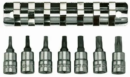 Produktfoto 1 von Teng Tools Steckschlüsselsatz 1/4 in Sechskant Bit Tx10 To Tx40 7-teilig