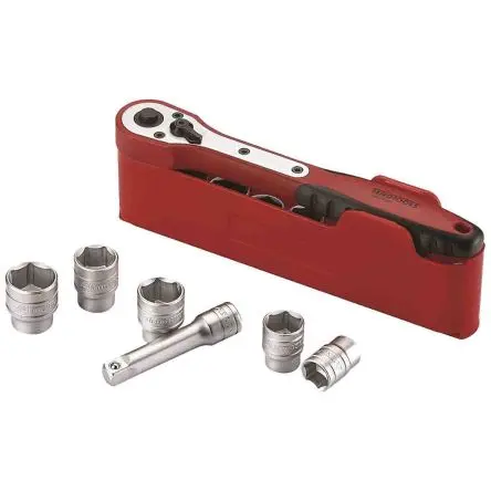 Produktfoto 1 von Teng Tools Steckschlüsselsatz 3/8 in Vierkant Sechskant 12-teilig
