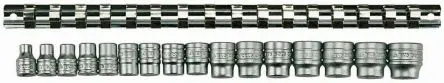 Produktfoto 1 von Teng Tools Steckschlüsselsatz 3/8 in Sechskant 6-Kant 7 to 22 mm 16-teilig
