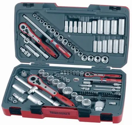 Produktfoto 1 von Teng Tools Steckschlüsselsatz Vierkant Sechskant 111-teilig