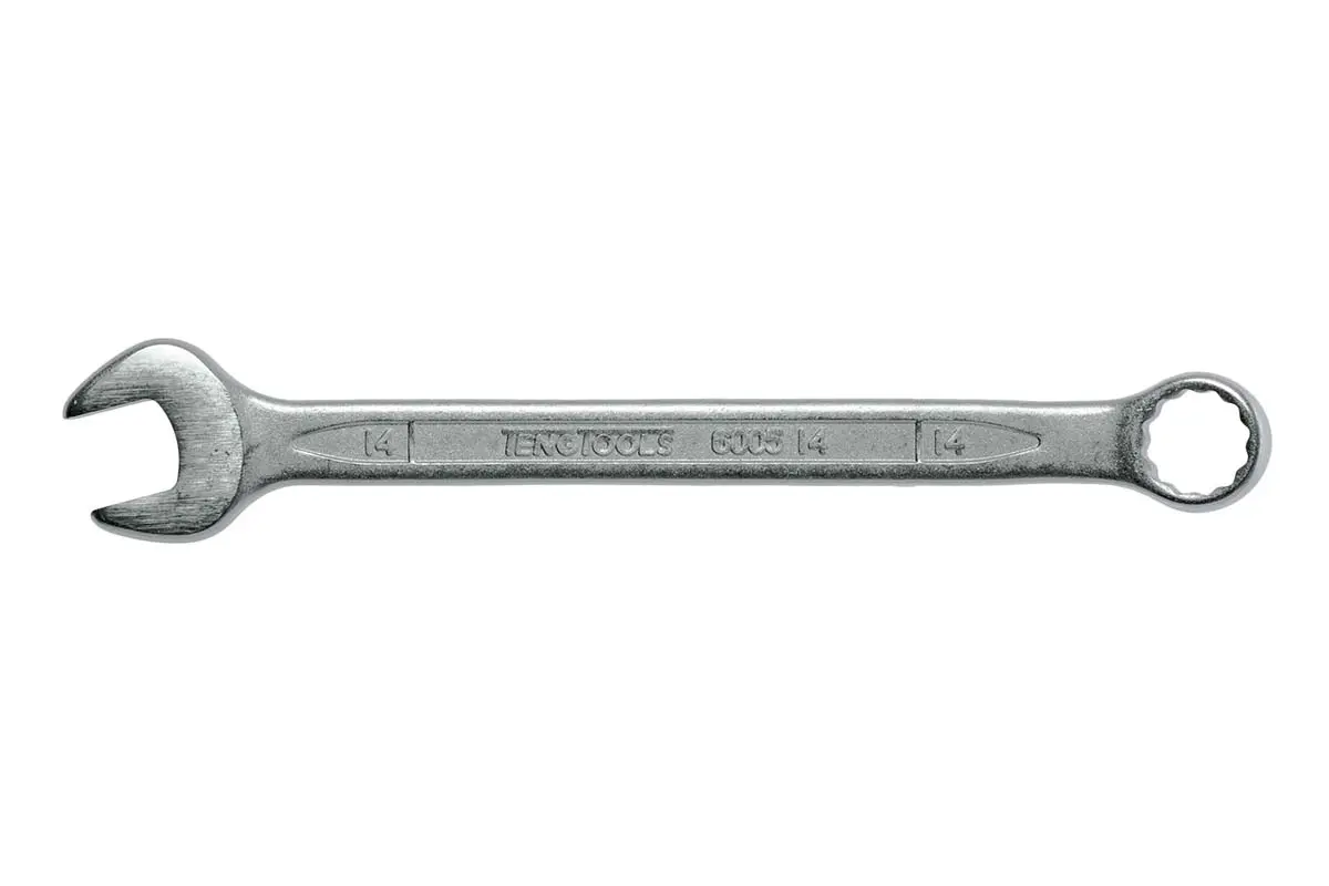 Produktfoto 1 von Teng Tools Ring-Maulschlüssel Satiniert 14 mm, CrV-Stahl Schließer (NO), Länge 180 mm