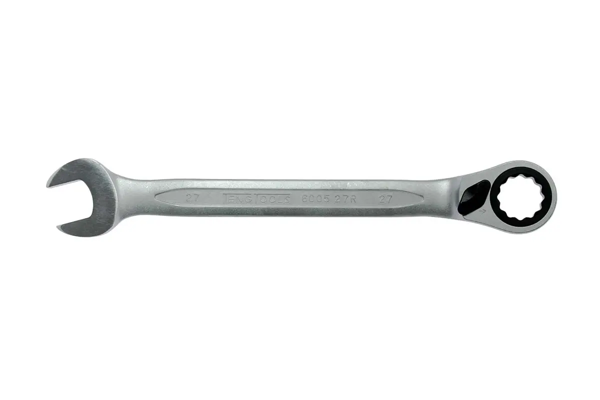 Produktfoto 1 von Teng Tools Ring-Maulschlüssel 27 mm, CrV-Stahl Schließer (NO), Länge 359 mm