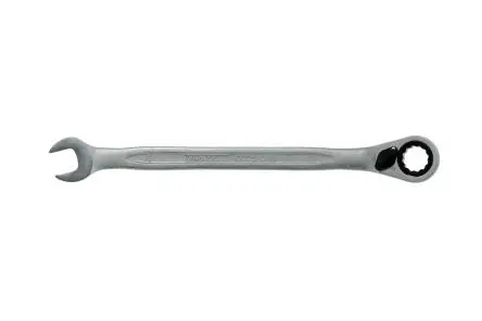 Produktfoto 1 von Teng Tools Gabel‑Ring Ratschenschlüssel Satiniert 8 mm, CrV-Stahl Schließer (NO), Länge 140mm