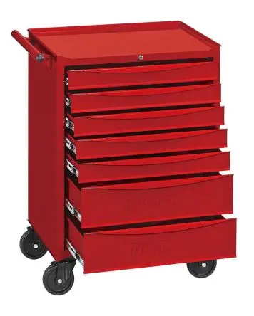 Produktfoto 1 von Teng Tools Stahl Werkzeugwagen, Typ Gestellwagen 7 Schubladen mit Rädern, 940 mm x 740mm x 520 mm