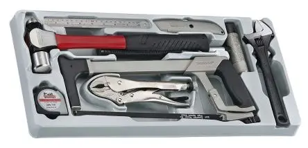 Teng Tools Kfz-Werkzeug Werkzeugsatz, Tasche 9-teilig