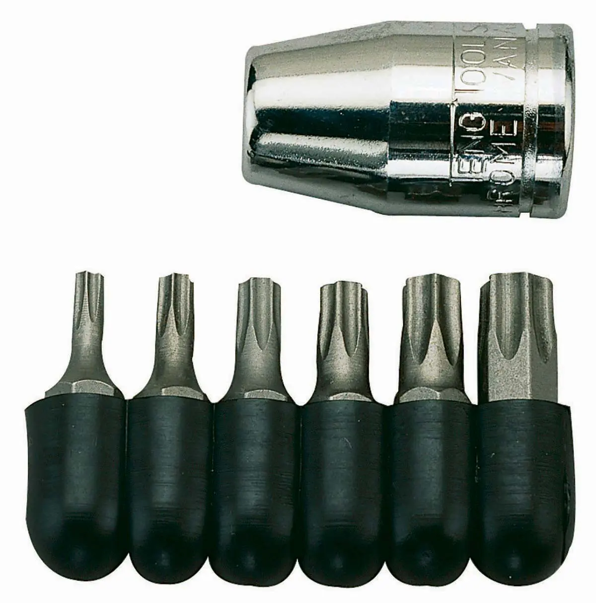 Produktfoto 1 von Teng Tools Geschlitzt, Innensechsrund, Sechskant, Phillips Treiberbit, Stahl 6.35 mm 6.35 mm, 6-teilig