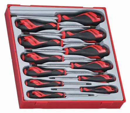 Teng Tools Schraubendrehersatz Standard-Schraubendrehersatz, 12-teilig