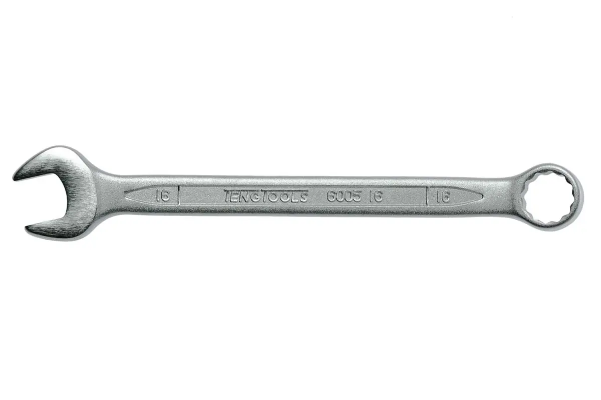 Produktfoto 1 von Teng Tools Ring-Maulschlüssel Satiniert 16 mm, CrV-Stahl Schließer (NO), Länge 200 mm