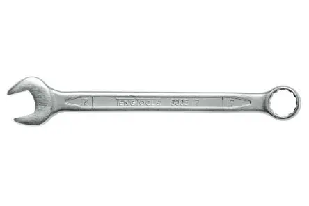 Teng Tools Ring-Maulschlüssel Satiniert 17 mm, CrV-Stahl Schließer (NO), Länge 210mm