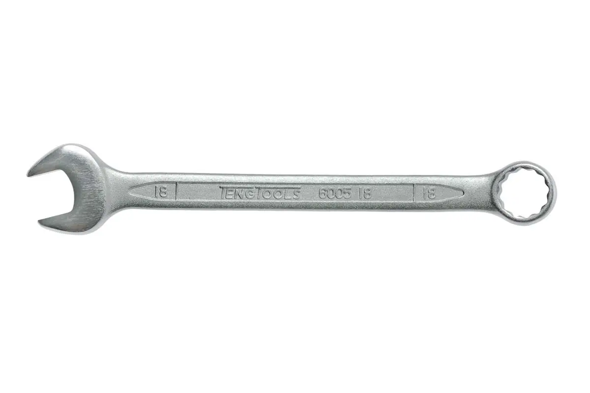 Produktfoto 1 von Teng Tools Ring-Maulschlüssel Satiniert 18 mm, CrV-Stahl Schließer (NO), Länge 220 mm