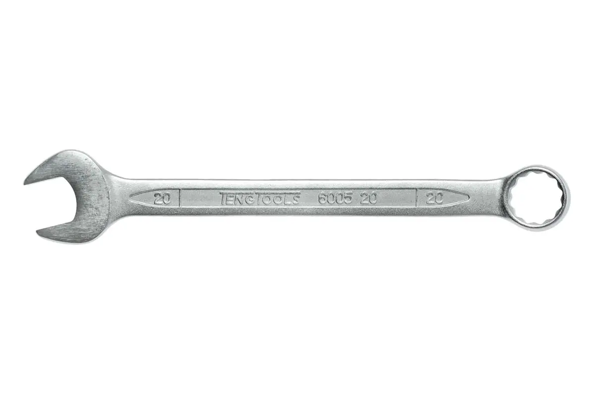 Produktfoto 1 von Teng Tools Ring-Maulschlüssel Satiniert 20 mm, CrV-Stahl Schließer (NO), Länge 240 mm