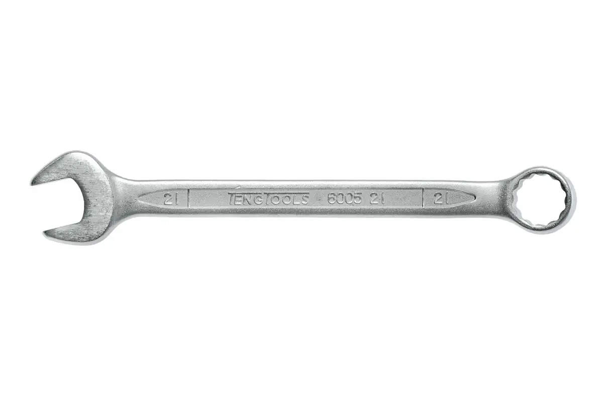 Produktfoto 1 von Teng Tools Ring-Maulschlüssel Satiniert 21 mm, CrV-Stahl Schließer (NO), Länge 250 mm
