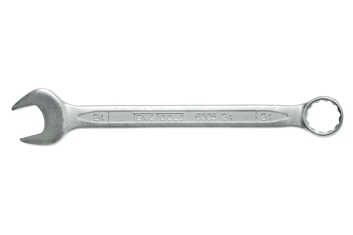 Produktfoto 1 von Teng Tools Ring-Maulschlüssel Satiniert 24 mm, CrV-Stahl Schließer (NO), Länge 280 mm