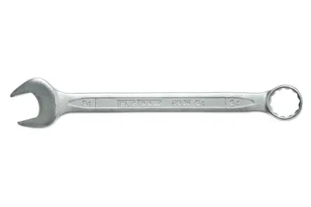 Produktfoto 1 von Teng Tools Ring-Maulschlüssel Satiniert 24 mm, CrV-Stahl Schließer (NO), Länge 280mm