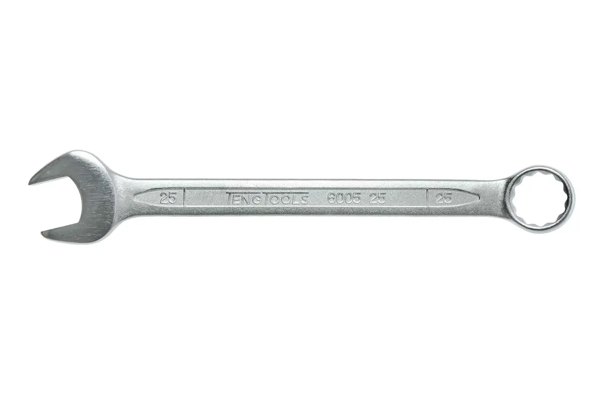 Produktfoto 1 von Teng Tools Ring-Maulschlüssel Satiniert 25 mm, CrV-Stahl Schließer (NO), Länge 290 mm