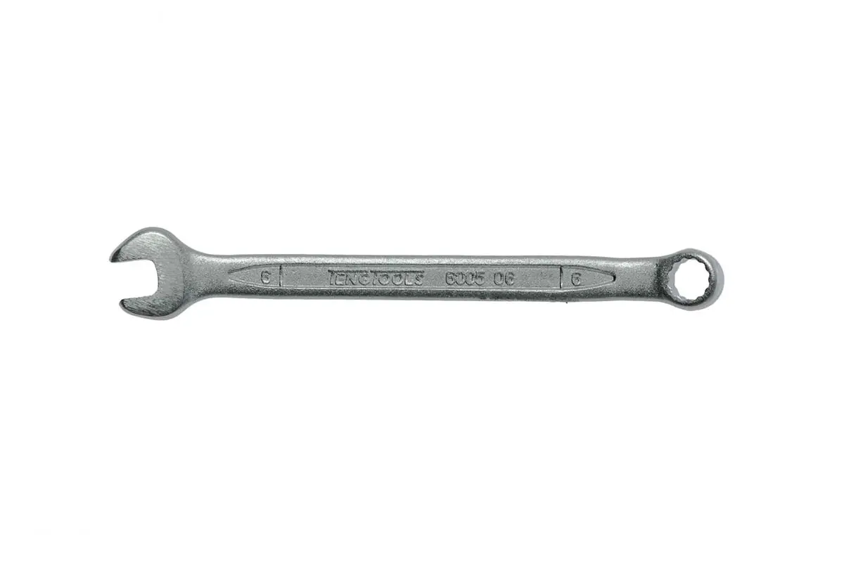 Produktfoto 1 von Teng Tools Ring-Maulschlüssel Satiniert 6 mm, CrV-Stahl Schließer (NO), Länge 100 mm