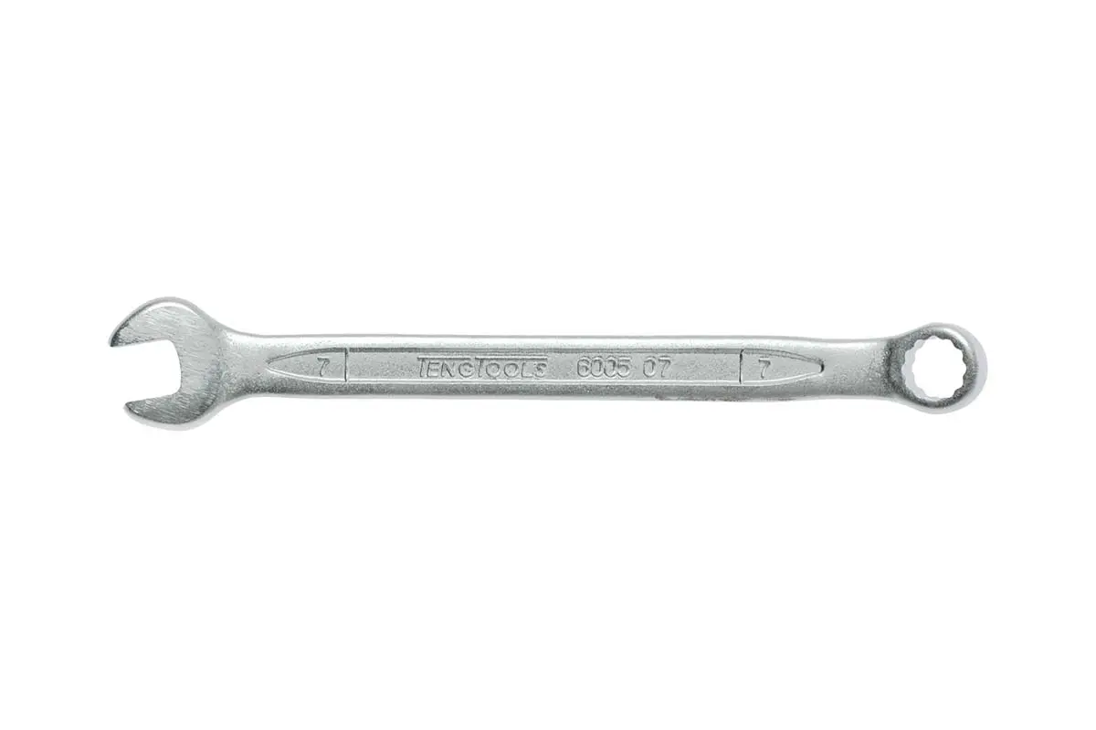 Produktfoto 1 von Teng Tools Ring-Maulschlüssel Satiniert 7 mm, CrV-Stahl Nicht parkend Schließer (NO), Länge 110 mm
