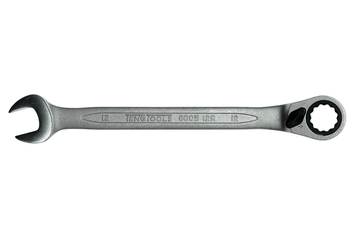 Produktfoto 1 von Teng Tools Ring-Maulschlüssel 12 mm, CrV-Stahl Schließer (NO), Länge 172 mm