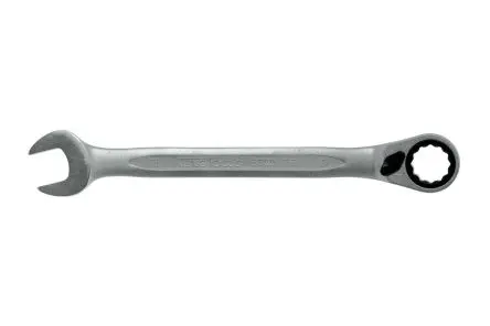 Produktfoto 1 von Teng Tools Gabel‑Ring Ratschenschlüssel Satiniert 18 mm, CrV-Stahl Schließer (NO), Länge 237mm