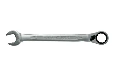 Produktfoto 1 von Teng Tools Gabel‑Ring Ratschenschlüssel Satiniert 19 mm, CrV-Stahl Schließer (NO), Länge 248mm