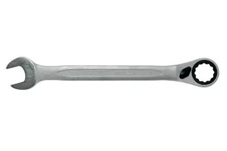 Produktfoto 1 von Teng Tools Gabel‑Ring Ratschenschlüssel Satiniert 22 mm, CrV-Stahl Schließer (NO), Länge 290mm