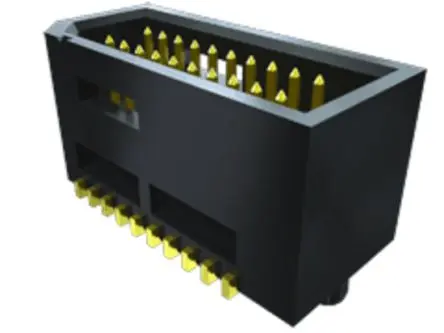 Samtec TEMS Leiterplattenleiste Gerade, 60-polig / 2-reihig, Raster 0.8 mm Raster Durchsteckmontage, Platine-Platine,