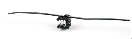 Produktfoto 1 von HellermannTyton EdgeClip Nylon 6.6 Kabelbinder Baugruppe Schwarz 4.6mm x 200 mm