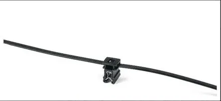 Produktfoto 1 von HellermannTyton EdgeClip Nylon 6.6 Kabelbinder Baugruppe Schwarz 4.6mm x 200 mm