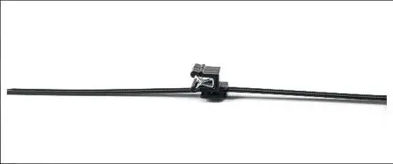Produktfoto 1 von HellermannTyton EdgeClip Nylon 6.6 Kabelbinder Baugruppe Schwarz 4.6mm x 200 mm