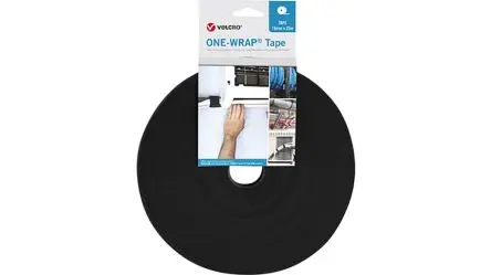 Velcro Klettband, 16mm x 25 m, Schwarz