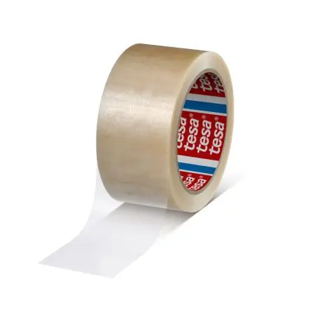 Produktfoto 1 von Tesa 4120 Packband, Polyvinylchlorid, Klar, Stärke 49 mm, 50mm x 66 m