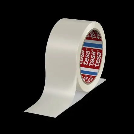 Produktfoto 1 von Tesa 4120 Packband, Polyvinylchlorid, Weiß, Stärke 49 mm, 50mm x 66 m