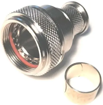 Produktfoto 1 von Amphenol Limited BK4 Buchse Rundsteckverbinder Rückgehäuse, Gerade, Gr. 14, für 38999 III, L. 31.25 mm, Geh.Mat.