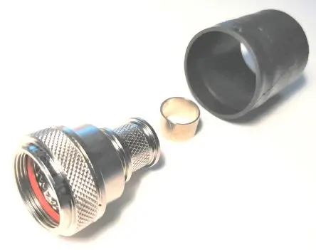 Amphenol Limited BK4 Buchse Rundsteckverbinder Rückgehäuse, Gerade, Gr. 14, für 38999 III, L. 31.25 mm, Geh.Mat.