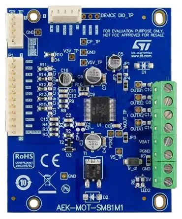Produktfoto 1 von STMicroelectronics L99SM81V Evaluierungsplatine, AEK-MOT-SM81M1 Motortreiber, für L99SM81V