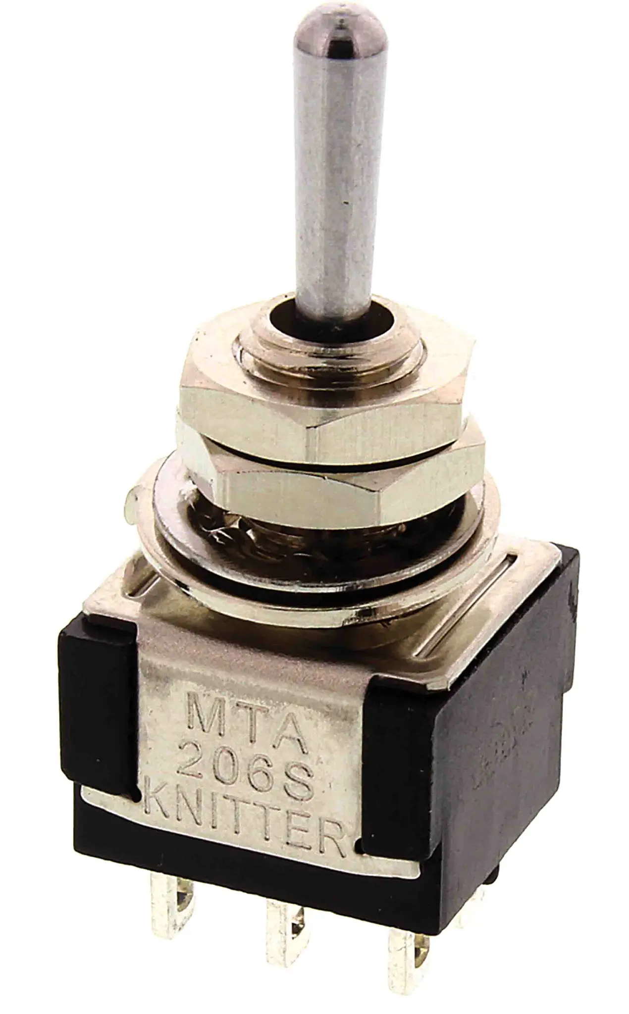 Produktfoto 1 von KNITTER-SWITCH Panel Kippschalter 2-poliger Wechsler, Ein-Ein-Ein, 250 V ac, 4A, Lot