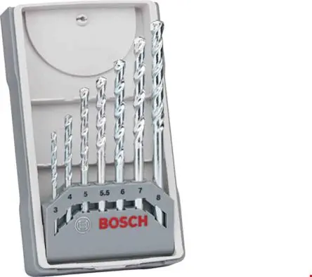 Produktfoto 1 von Bosch Stahl Satz 3 mm → 8 mm, 7-teilig für Mehrmaterial