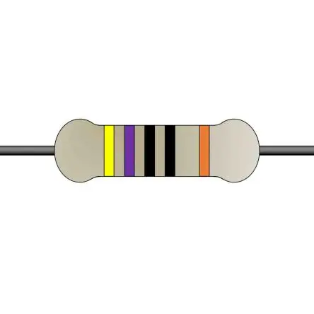 Produktfoto 1 von Yageo MFR Metallschicht Festwert Metallschichtwiderstand, Axial 470 Ω 1 % / 0.25 W