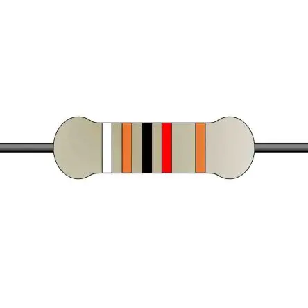 Produktfoto 1 von Yageo MFR Metallschicht Festwert Metallschichtwiderstand, Axial 91 kΩ 1 % / 0.5 W
