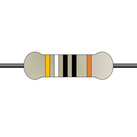 Produktfoto 1 von Yageo MFR Metallschicht Festwert Metallschichtwiderstand, Axial 390 Ω 1 % / 0.5 W